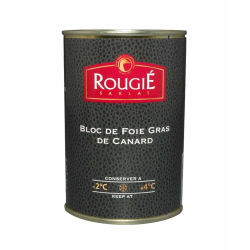 Bloc de foie gras de canard Rougié 400g – foie gras français gastronomique