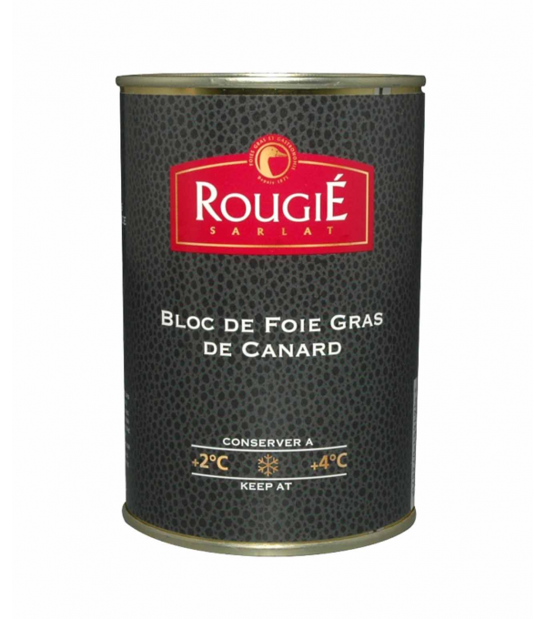 Bloc de foie gras de canard Rougié 400g – foie gras français gastronomique