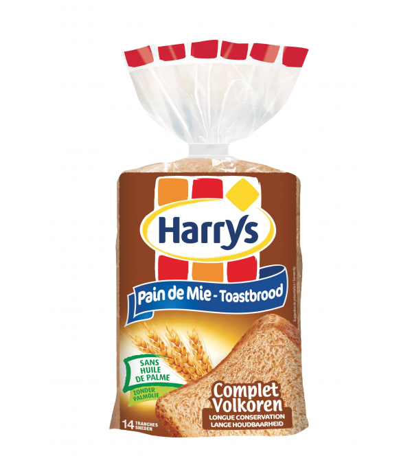 PAIN DE MIE COMPLET HARRY'S au prix de gros Conditionnement Au Paquet