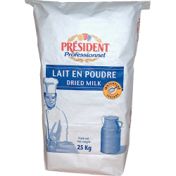 LAIT ENTIER POUDRE PRESIDENT au prix de gros - cash-alimentaire.com