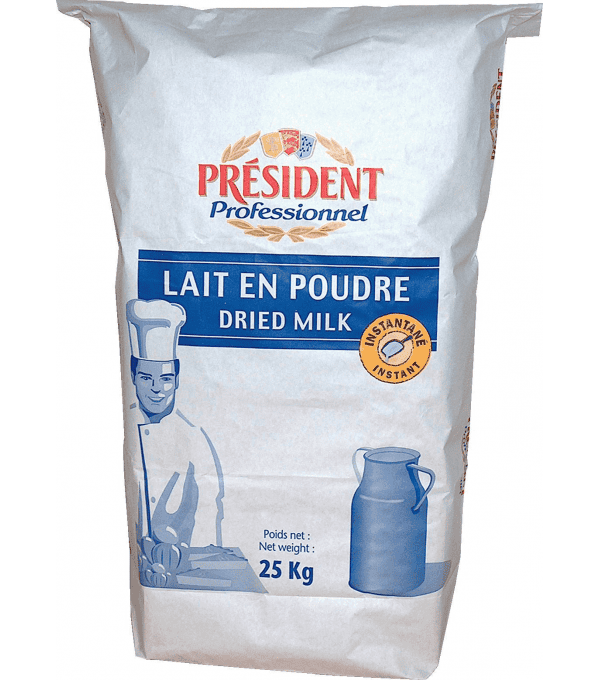 LAIT ENTIER POUDRE PRESIDENT au prix de gros - cash-alimentaire.com