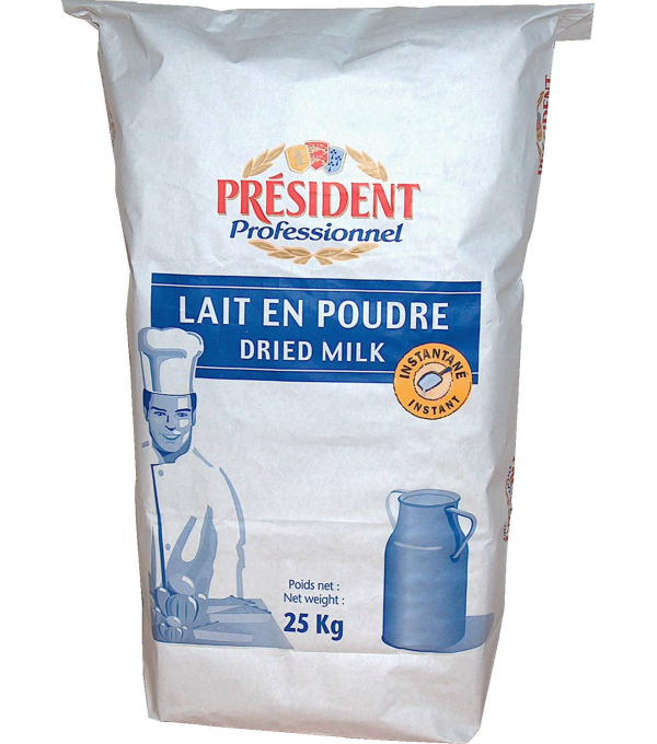 LAIT ENTIER POUDRE PRESIDENT au prix de gros Conditionnement Au Sac