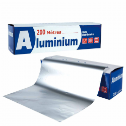 Destockage PAPIER ALUMINIUM ROULEAU CASE - cash-alimentaire.com
