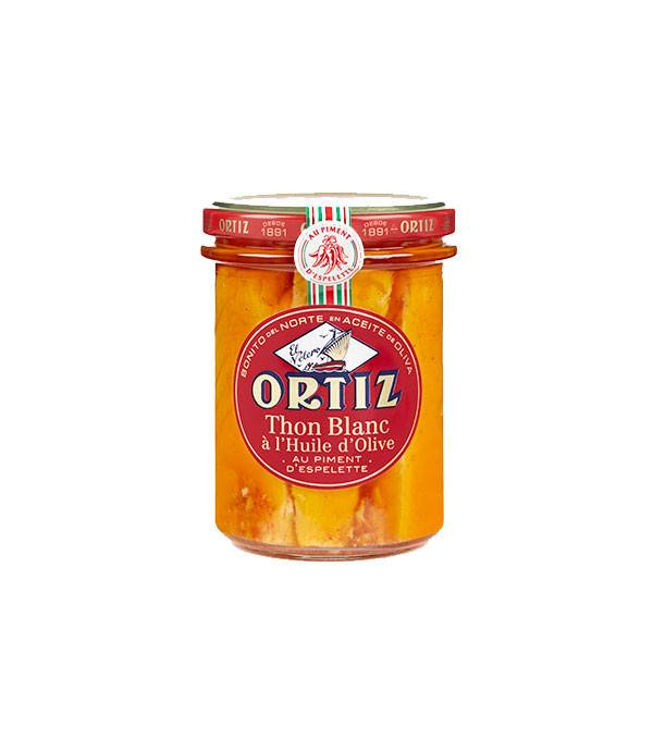 THON BLANC GERMON HUILE OLIVE PIMENT ESPELETTE ORTIZ au prix de gros - cash-alimentaire.com
THON BLANC GERMON HUILE OLIVE PIMENT ESPELETTE ORTIZ au prix de gros - cash-alimentaire.com
