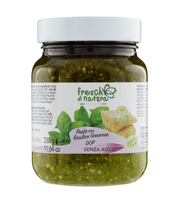 PISTOU AU BASILIC GENOIS DOP SANS AIL POT 330GR PISTOU AU BASILIC GENOIS DOP SANS AIL POT 330GR