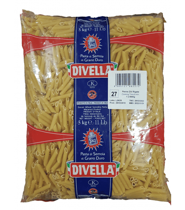 PENNE ZITI RIGATE N?27 LE SAC 5KG PENNE ZITI RIGATE N?27 LE SAC 5KG