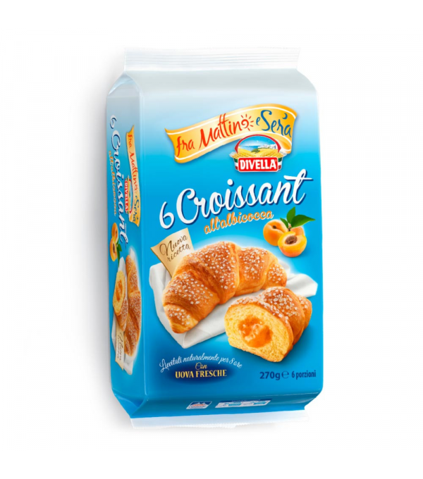 CROISSANT FOURRE ABRICOT 45GR X 6U LE PT CROISSANT FOURRE ABRICOT 45GR X 6U LE PT