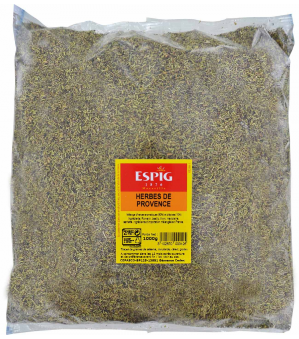 HERBES DE PROVENCE CONCASSE SACHET 1KG HERBES DE PROVENCE CONCASSE SACHET 1KG