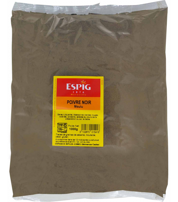 POIVRE NOIR MOULU ESPIG au prix de gros - cash-alimentaire.com