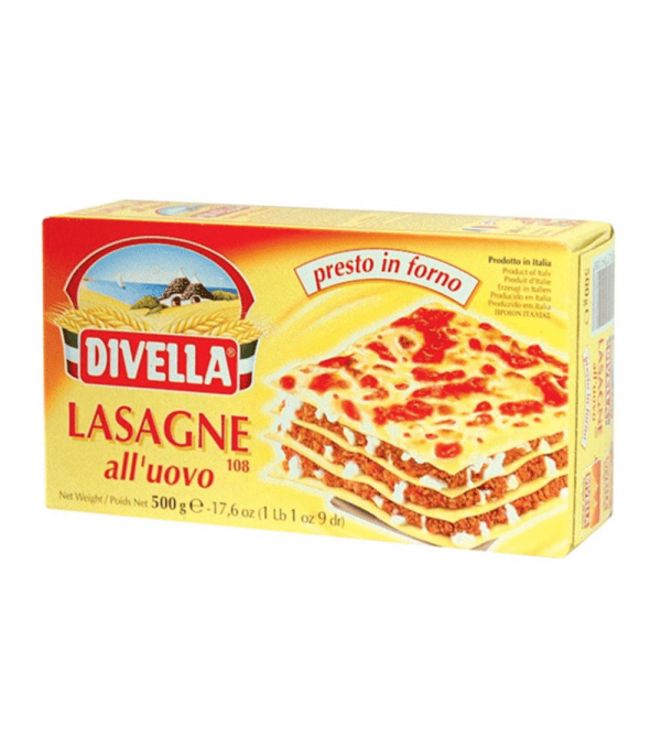 LASAGNE AUX OEUFS N?108 BOITE 500GR LASAGNE AUX OEUFS N?108 BOITE 500GR