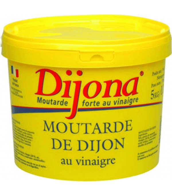 Moutarde de Dijon Dijona seau 5kg – condiment professionnel restauration