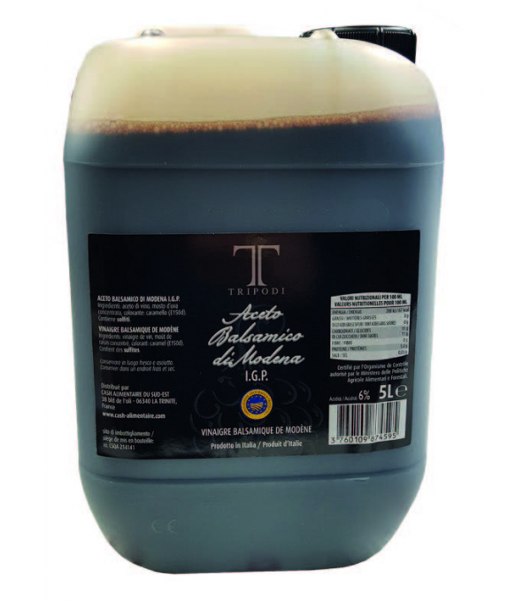 VINAIGRE BALSAMIQUE DENSITE DE MODENE IGP TRIPODI au prix de gros - cash-alimentaire.com
VINAIGRE BALSAMIQUE DENSITE DE MODENE IGP TRIPODI au prix de gros - cash-alimentaire.com