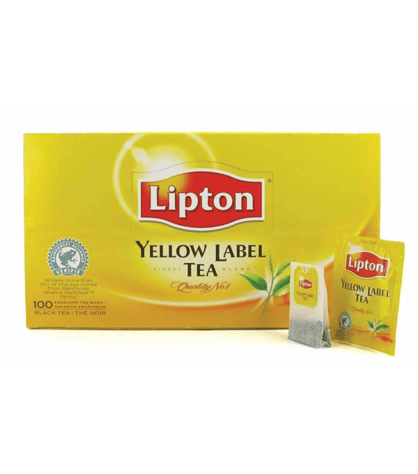 THE LIPTON YELLOW ENVELOPPE 100 SACHETS LA BOITE THE LIPTON YELLOW ENVELOPPE 100 SACHETS LA BOITE