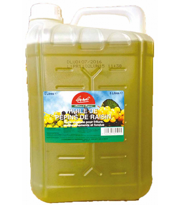 HUILE DE PEPINS DE RAISIN BIDON 5L. HUILE DE PEPINS DE RAISIN BIDON 5L.