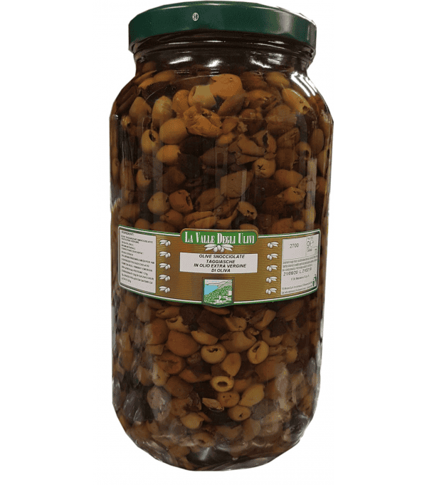 Olives Taggiasche dénoyautées Valle Ulivi 2,7kg – olives italiennes premium