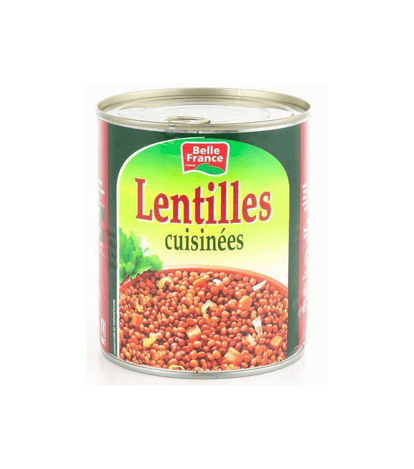 Achat en ligne de LENTILLE CUISINEE BELLE FRANCE - cash-alimentaire.com