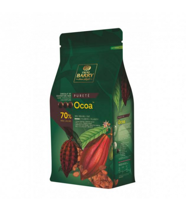 CHOCOLAT DE COUVERTURE OCOA 70% BARRY au prix de gros - cash-alimentaire.com
