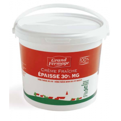 CREME FRAICHE EPAISSE POT 1L GRAND FERMAGE - prix grossiste - cash-alimentaire.com
