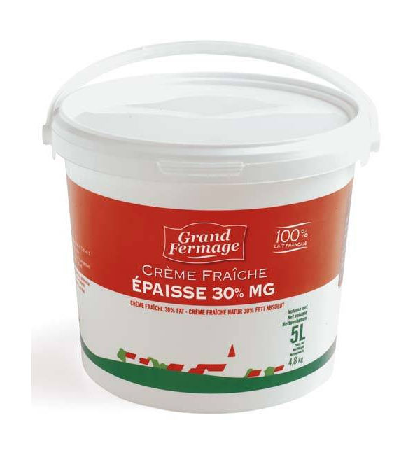 CREME FRAICHE EPAISSE POT 1L GRAND FERMAGE - prix grossiste - cash-alimentaire.com
