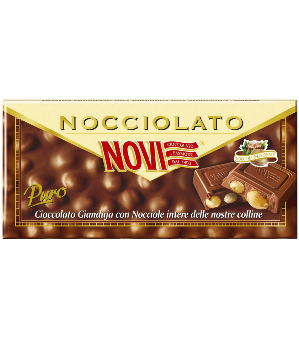 Tablette chocolat au lait gianduja noisettes