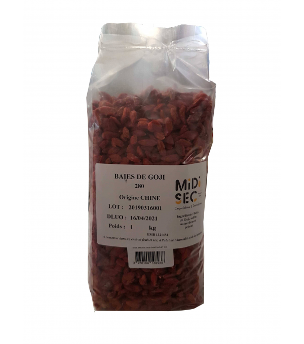 Fournisseur alimentaire de BAIES DE GOJI MIDI SEC - cash-alimentaire.com
