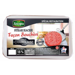 Achat en ligne STEACK HACHE CHAROLAIS ROND SOCOPA - cash-alimentaire.com
