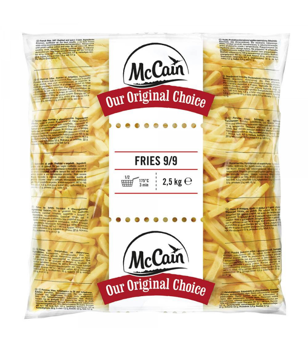 FRITE DE POMME DE TERRE 9/9 MAC CAIN - prix grossiste - cash-alimentaire.com
FRITE DE POMME DE TERRE 9/9 MAC CAIN - prix grossiste - cash-alimentaire.com