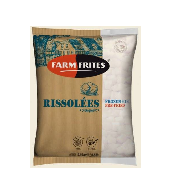 POMME DE TERRE RISSOLEE FARM FRITES - prix grossiste - cash-alimentaire.com
