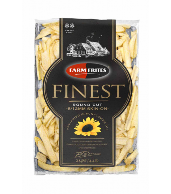 FRITE POMME DE TERRE ROUND CUT AVEC PEAU FINEST - prix grossiste - cash-alimentaire.com
