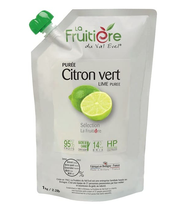 Distributeur alimentaire de PUREE DE CITRON VERT FRAIS LA FRUITIERE - cash-alimentaire.com
