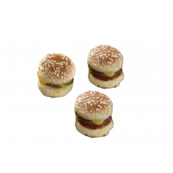 MINI BURGER BOEUF CHEDDAR CLASSIC FOOD à prix grossiste sur cash-alimentaire.com