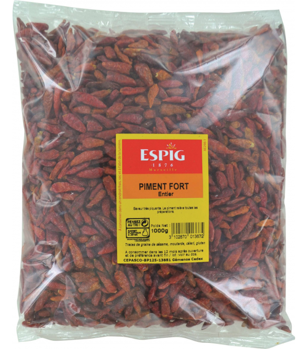 Piment Extra-fort rouge en poudre 1kg La Case Aux Épices