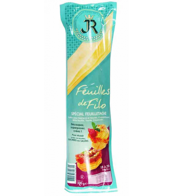 Feuilles de filo JR 500g – pâte filo cuisine et pâtisserie