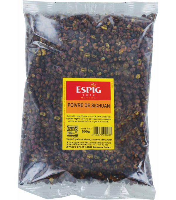 Poivre noir moulu 1kg - Épices Fuchs